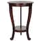 Safavieh Heather Pedestal Side Table - Dark Cherry AMH5711D - alternate 1